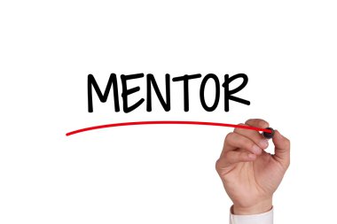 El siyah Marker ile yazma