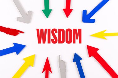 Renkli oklar merkeze gösterilen