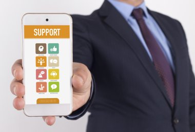 işadamı gösteren smartphone