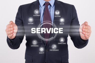 işaret ve sembolleri ile fütüristik konsept