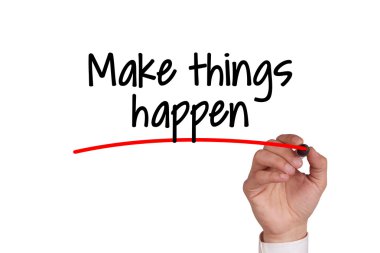 İnsan eli beyaz tahta üzerinde yazma