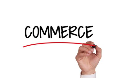 El siyah Marker ile yazma