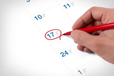 Takvim Mart burada mark