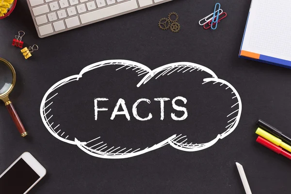 FACTS  text   written — Stock Photo, Image