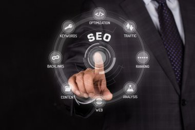 işaret ve sembolleri ile fütüristik konsept