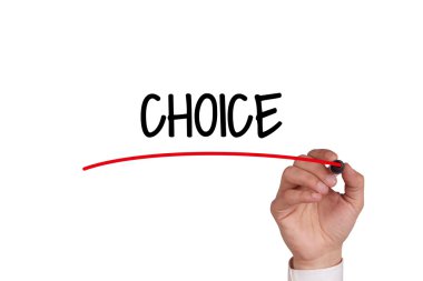 El siyah Marker ile yazma