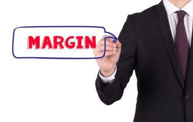 Beyaz tahtada yazılı iş adamı