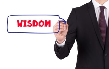 Beyaz tahtada yazılı iş adamı