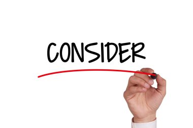 El siyah Marker ile yazma