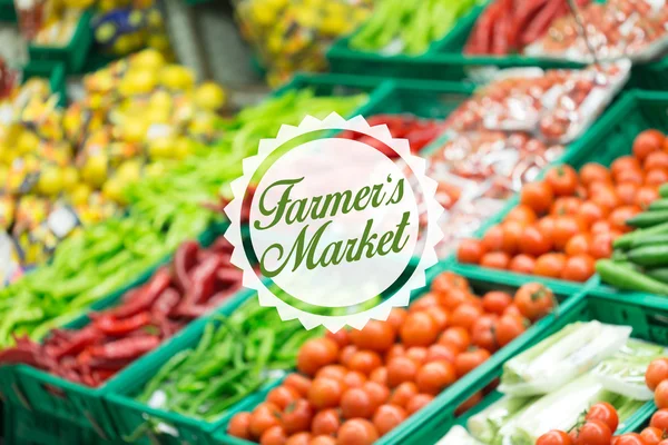 Blurred Farmer Market — Stock Photo, Image