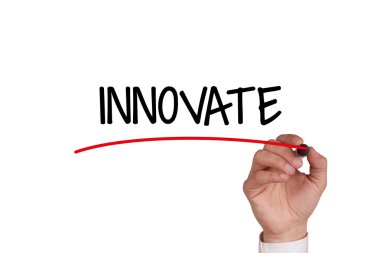 El siyah Marker ile yazma