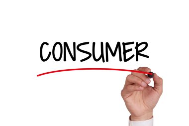 El siyah Marker ile yazma