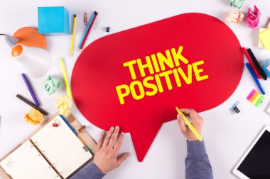 Konuşma balonu yazma işadamı