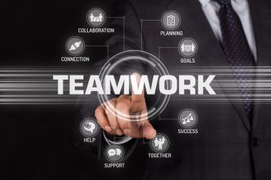 işaret ve sembolleri ile fütüristik konsept