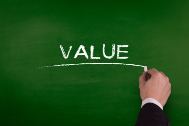 işadamı tahtaya yazma