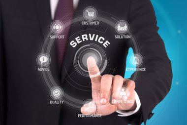 işaret ve sembolleri ile fütüristik konsept