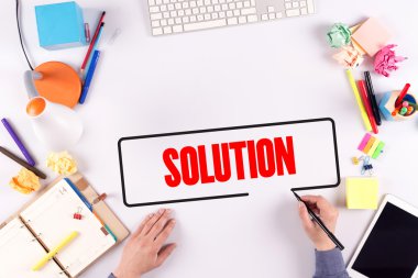 Konuşma balonu yazma işadamı