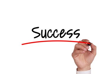 İnsan eli beyaz tahta üzerinde yazma