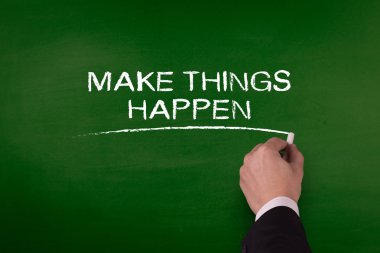 tahtaya el tarafından yazılmış kelime