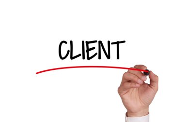 El siyah Marker ile yazma