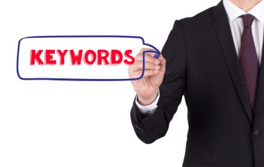 Beyaz tahtada yazılı iş adamı