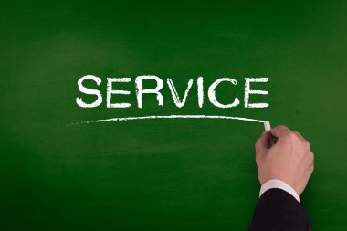 işadamı tahtaya yazma