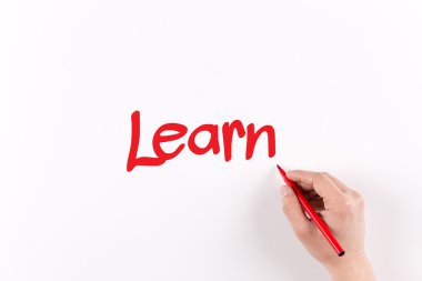 el yazısı beyaz kağıt