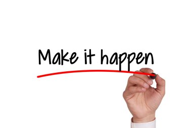 İnsan eli beyaz tahta üzerinde yazma