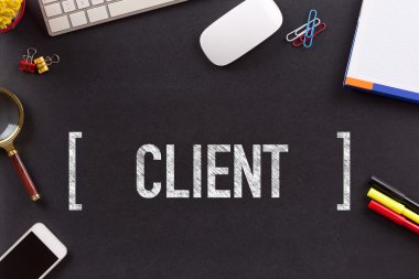 İstemci kelime yazılı 