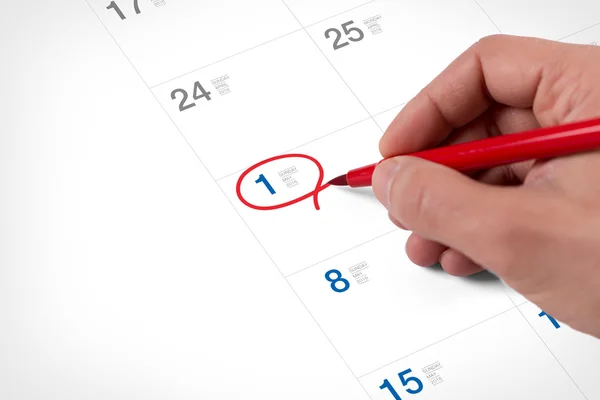 Marcar en el calendario en mayo — Foto de Stock