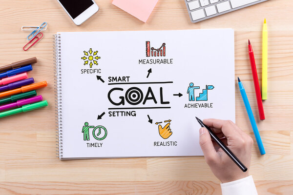 multicolor doodle sketch on notebook