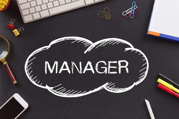 MANAGER texto escrito — Foto de Stock