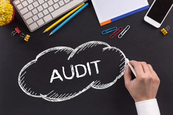 AUDIT  word  written — Stock Photo, Image