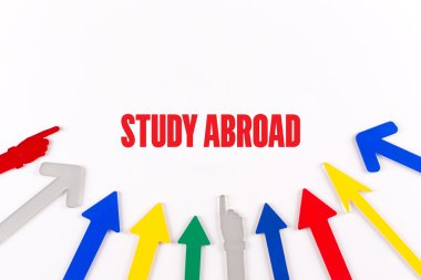 Renkli oklar merkeze gösterilen