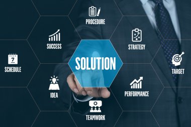 işaret ve sembolleri ile fütüristik konsept