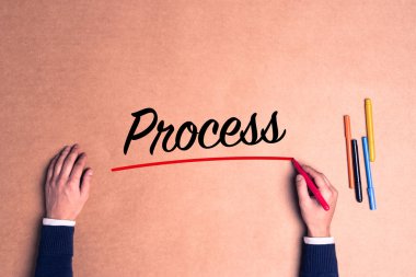 Kağıt üzerinde el yazma metin