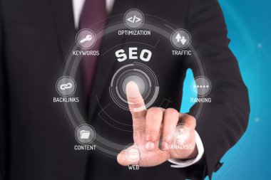 işaret ve sembolleri ile fütüristik konsept