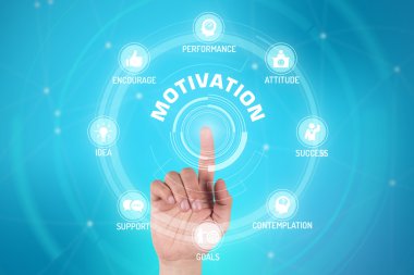 işaret ve sembolleri ile fütüristik konsept