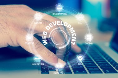 işaret ve sembolleri ile fütüristik konsept