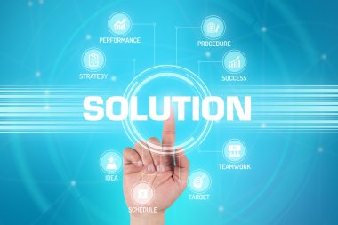 işaret ve sembolleri ile fütüristik konsept