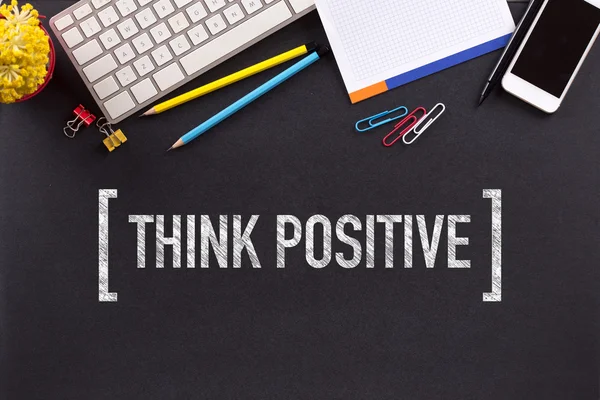 Pensa testo positivo — Foto Stock