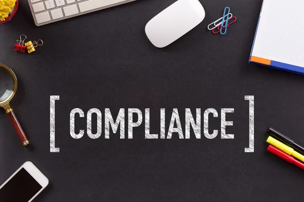 COMPLIANCE  word  written — Stock Photo, Image