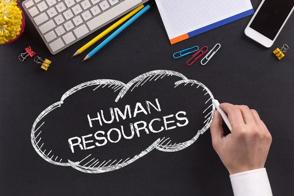 HUMAN RESOURCES  text — Stock Photo, Image