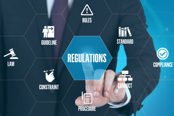 футуристическая концепция со знаками и символами
