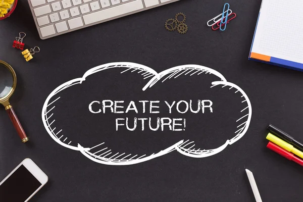 당신의 미래를 만들기! 텍스트 — 스톡 사진