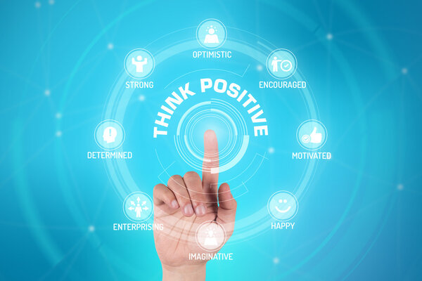 futuristic concept with signs and symbols