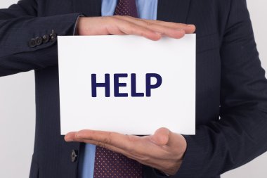 İşadamı gösteren kağıt