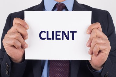 İşadamı gösteren kağıt