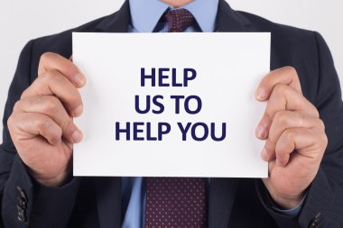 İşadamı gösteren kağıt