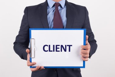 İşadamı gösteren kağıt